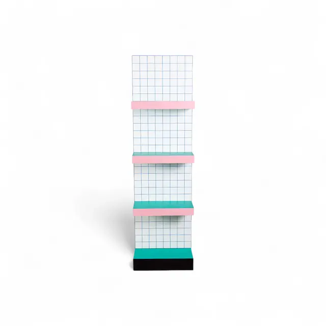 Seletti Supershelf blue grid cabinet