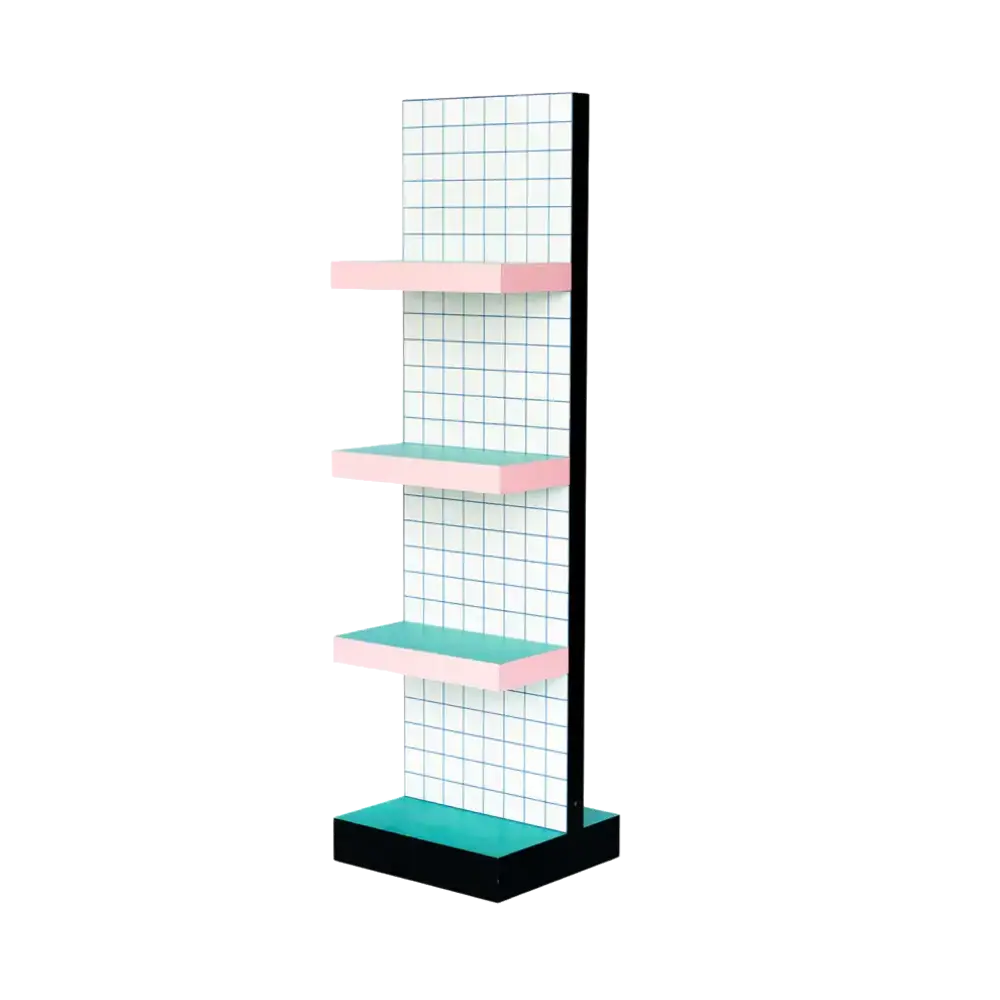 Seletti Supershelf blue grid cabinet