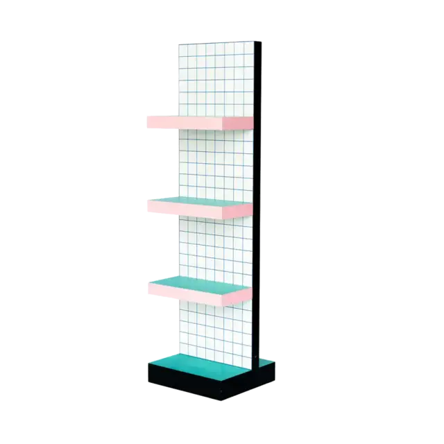 Seletti Supershelf blue grid cabinet