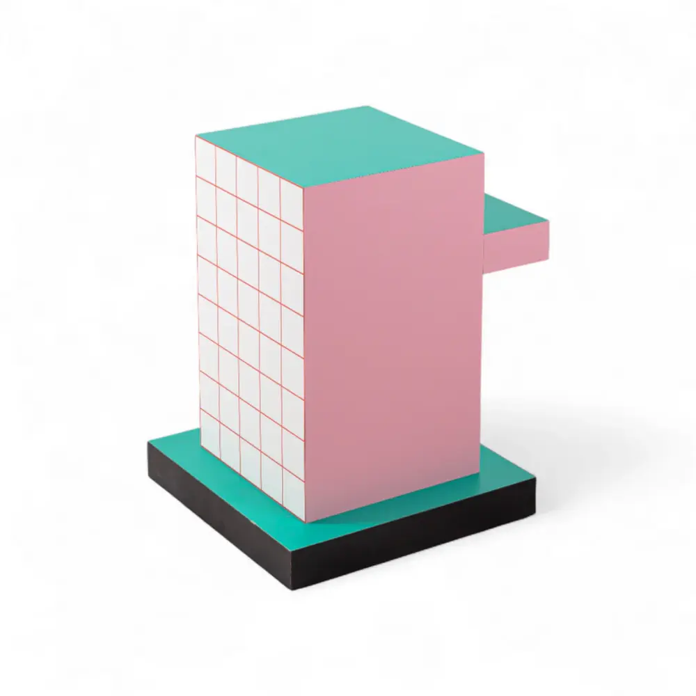 Seletti Superside-bord rødt rutenett sidebord