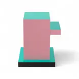 Seletti Superside bord rødt gitter sidebord