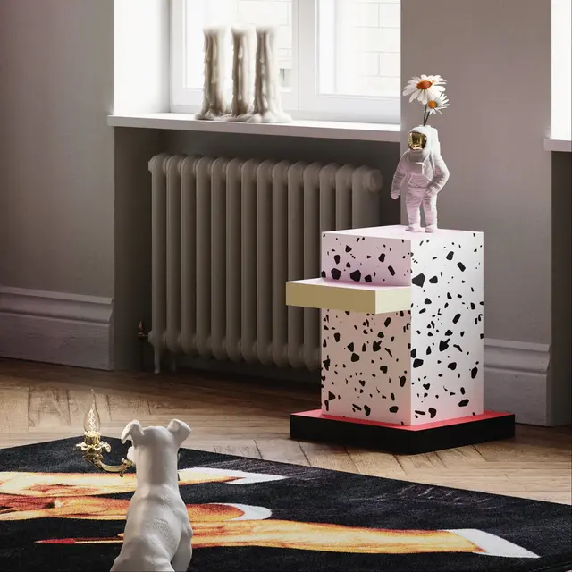 Seletti Table d'appoint Superside en terrazzo