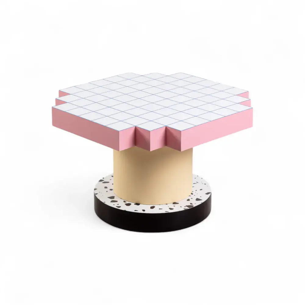 Seletti Supercoffee table blue grid salontafel