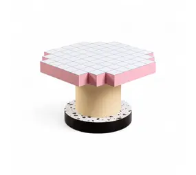 Seletti Supercoffee-bord blått rutnät soffbord