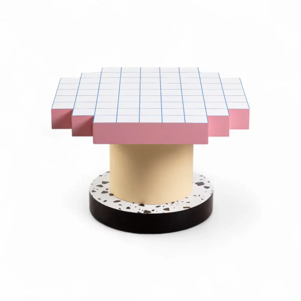Seletti Supercoffee table blue grid coffee table