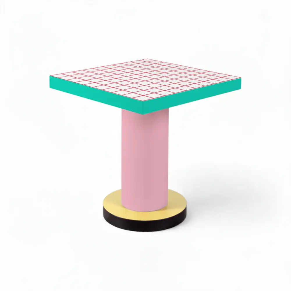 Seletti Superlounge Tisch roter Gitter-Esstisch