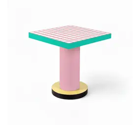 Seletti Mesa de comedor Superlounge con rejilla roja