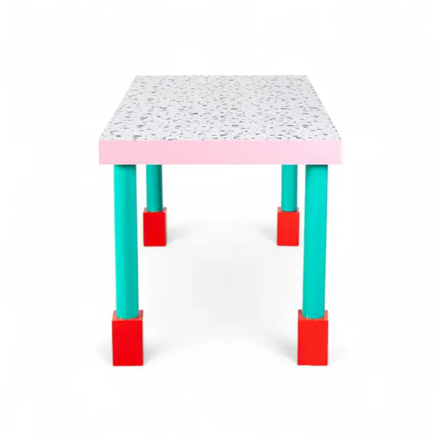 Seletti Mesa de comedor de terrazo Supertable