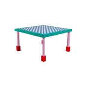 Seletti Mesa de comedor azul Supersquare