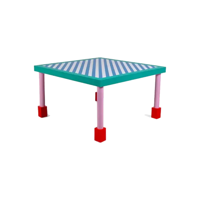 Seletti Supersquare table blue dining table