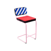Seletti Superstool blue stripes bar stool