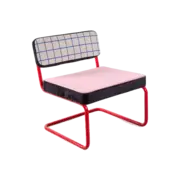 Seletti Fauteuil Superlounge, fauteuil à grille bleue