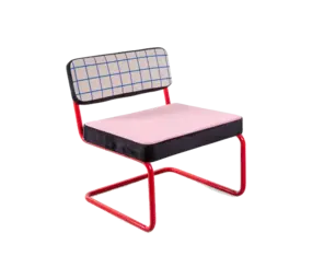 Seletti Sillón Superlounge con rejilla azul