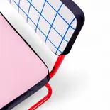 Seletti Superlounge-Sessel, blauer Gitterstuhl