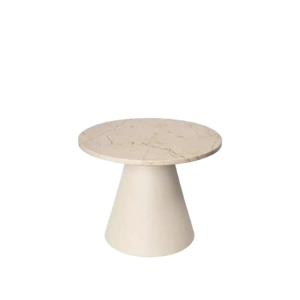 Broste Copenhagen Miro Tisch Ø49cm beige