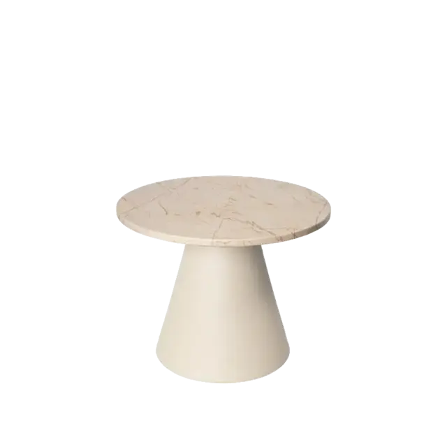 Broste Copenhagen Miro Tisch Ø49cm beige