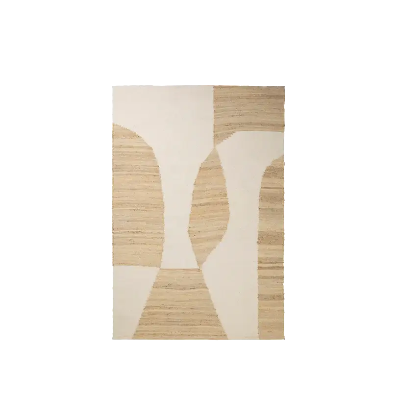 Broste Copenhagen Lumi vloerkleed naturel/wit 140x200cm