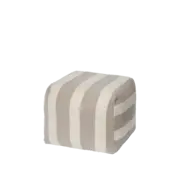 Broste Copenhagen Sigrid pouf gray/beige