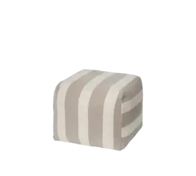 Broste Copenhagen Pouf Sigrid grigio/beige