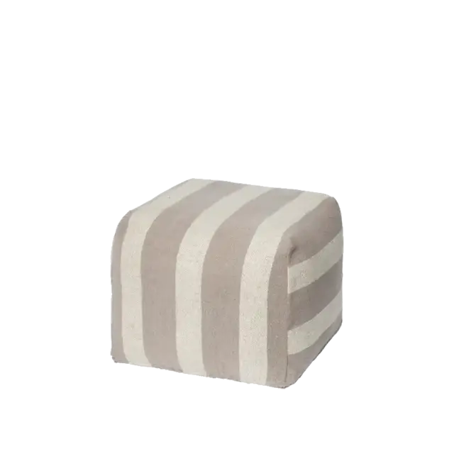 Broste Copenhagen Sigrid puf grå/beige