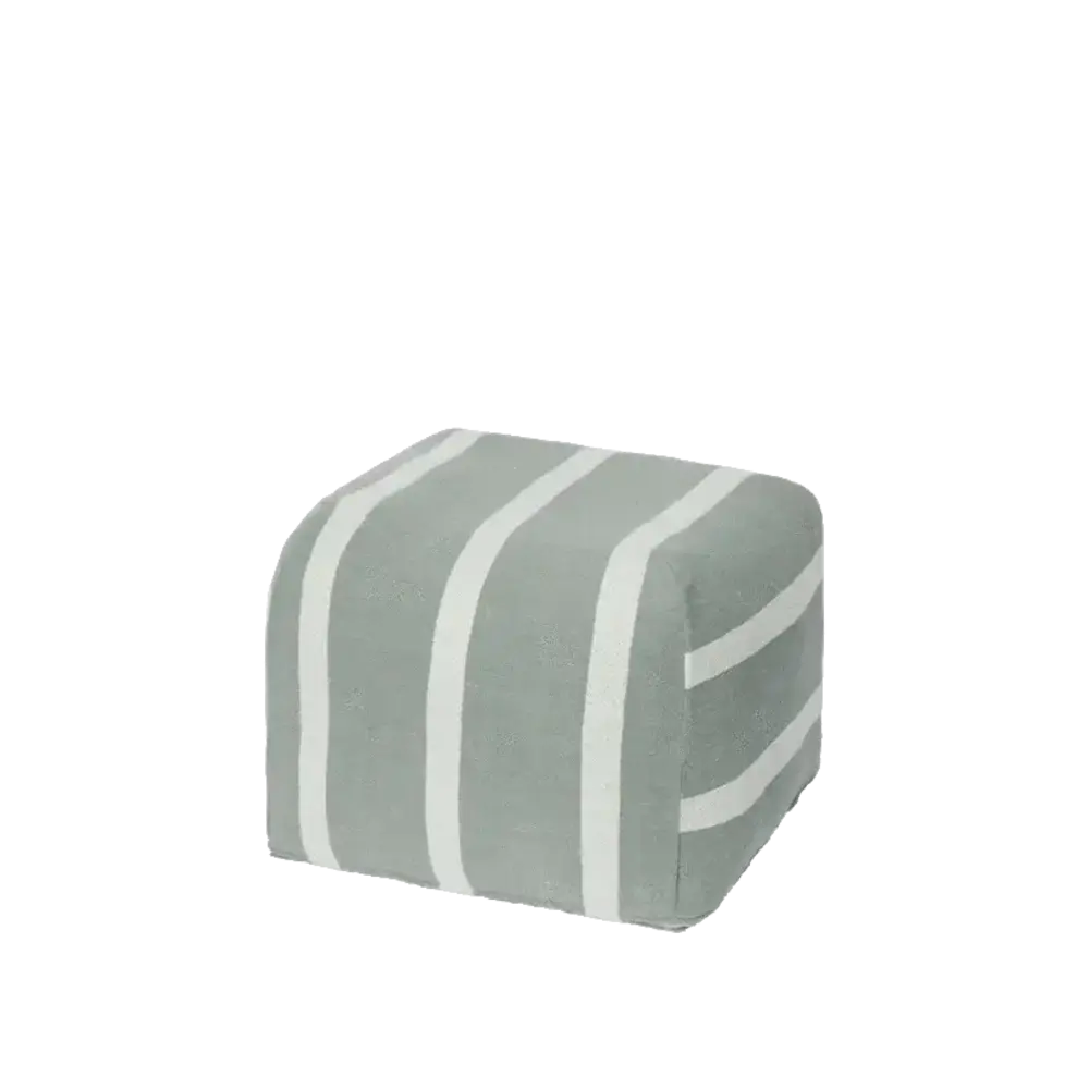 Broste Copenhagen Puf Sigrid beige/verde