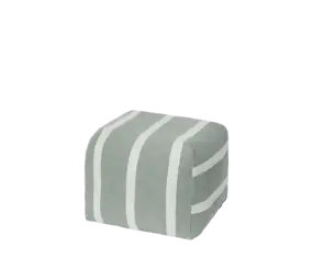 Broste Copenhagen Sigrid pouf beige/green