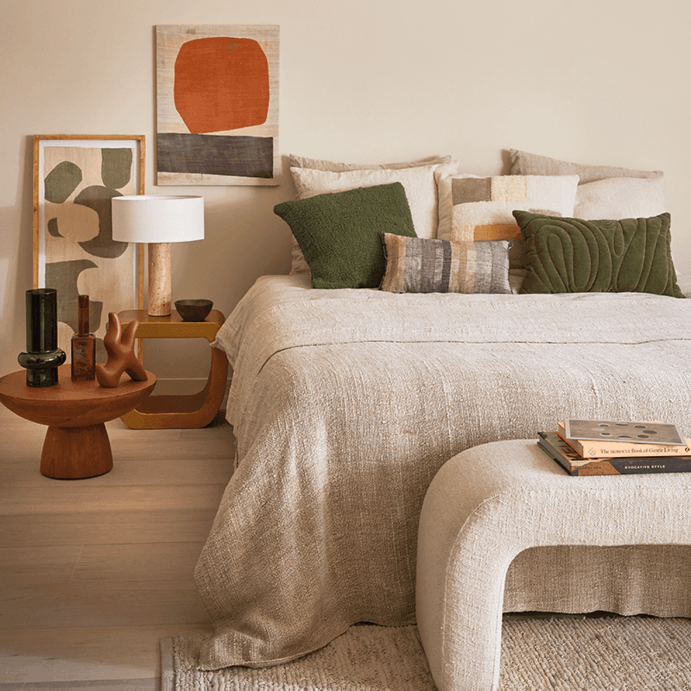 Urban Nature Culture Bedsprei naturel