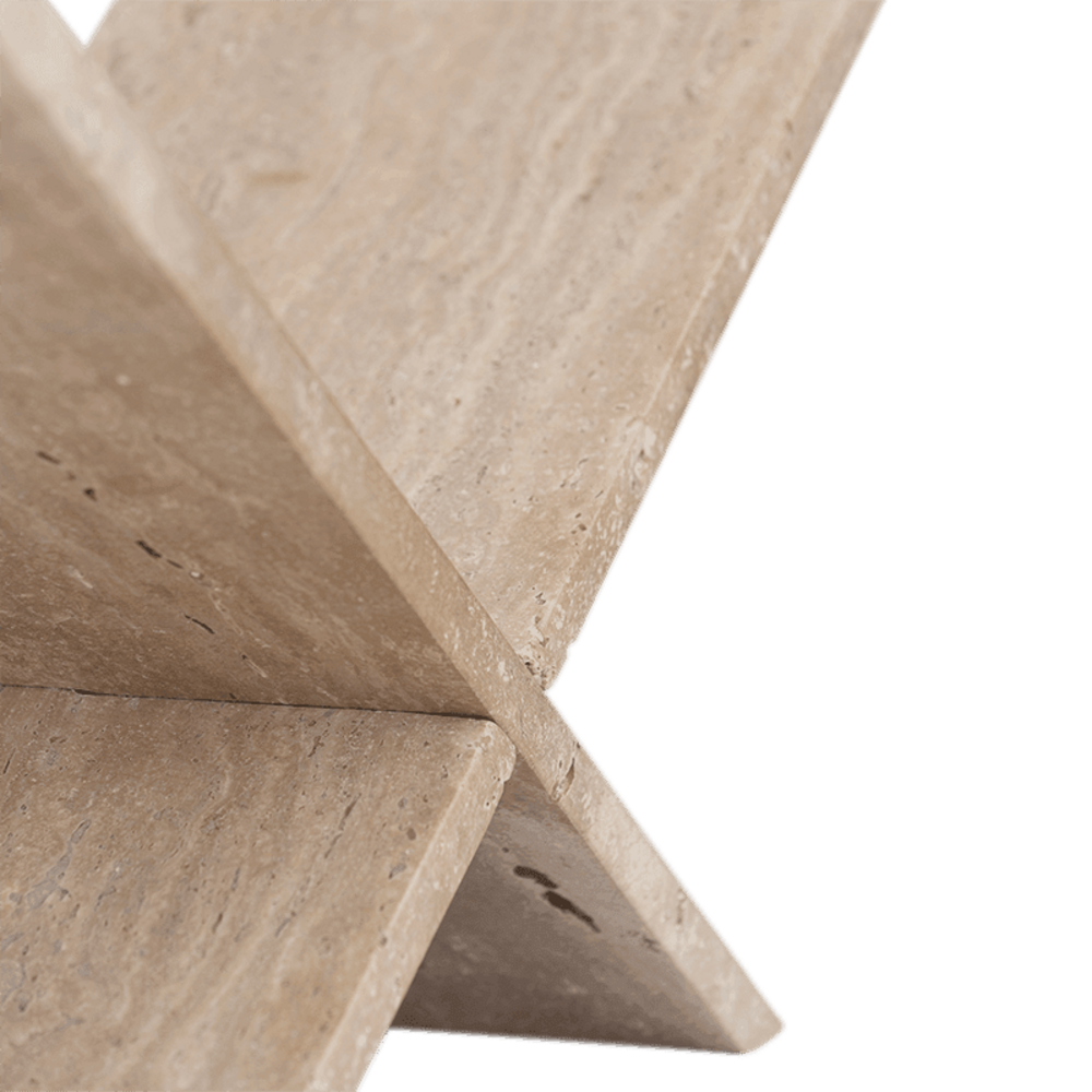 Urban Nature Culture Book stand travertine