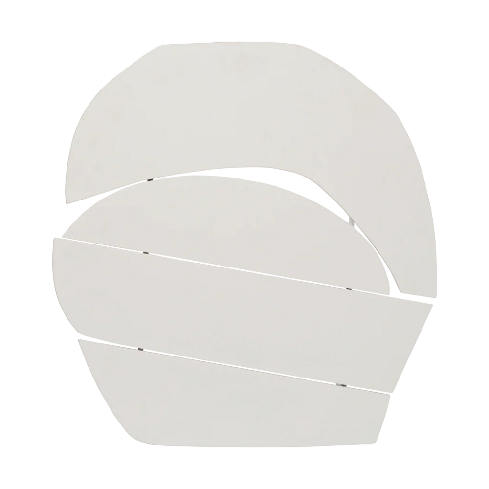 Urban Nature Culture Décoration murale en blocs de bois blanc cassé Urban Nature Culture Décoration murale en blocs de bois blanc cassé