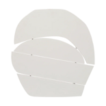 Urban Nature Culture Decorazione murale in blocchi di legno color bianco sporco