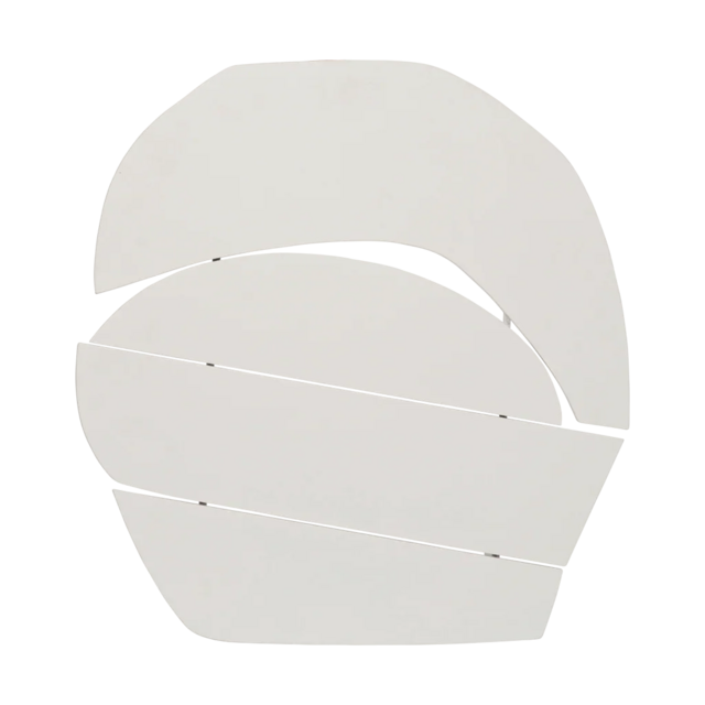 Urban Nature Culture Décoration murale en blocs de bois blanc cassé Urban Nature Culture Décoration murale en blocs de bois blanc cassé