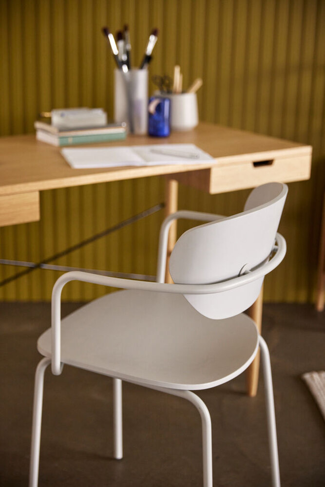 Hubsch Arch chair light gray - 141905