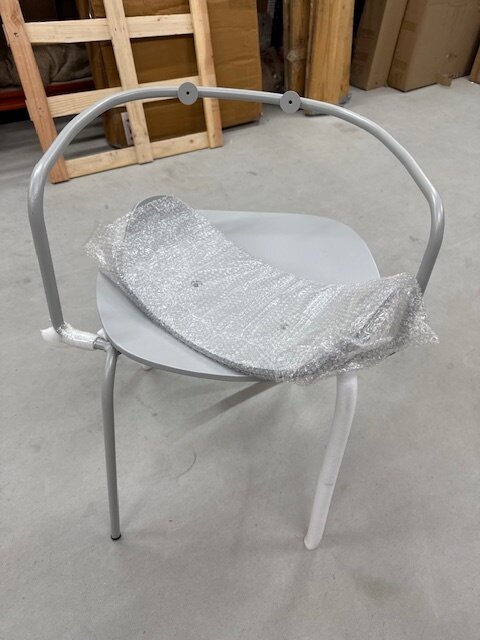 Hubsch Arch stoel lichtgrijs - 141905 - showroommodel