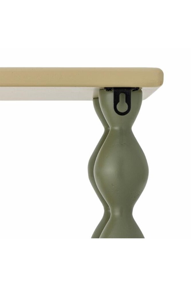 Bloomingville Mini Estantería de pared Bibiola verde 80x26x20cm