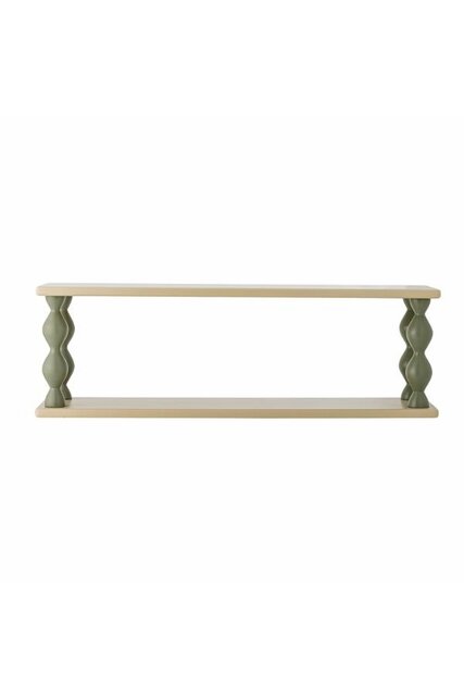 Bloomingville Mini Bibiola wall shelf green 80x26x20cm