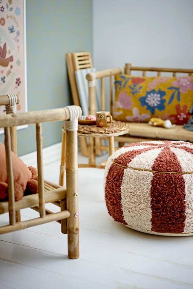 Bloomingville Mini Pouf Charoline marrone