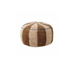 Bloomingville Mini Charoline puff brun/beige Bloomingville Mini Charoline puff brun/beige