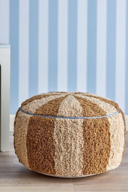 Bloomingville Mini Charoline poef bruin/beige