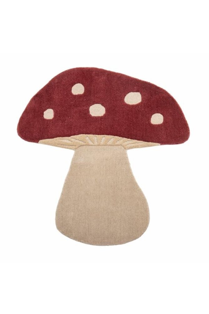 Bloomingville Mini Red mushroom rug Bloomingville Mini Red mushroom rug