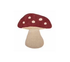 Bloomingville Mini Red mushroom rug Bloomingville Mini Red mushroom rug