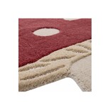 Bloomingville Mini Mushroom vloerkleed rood