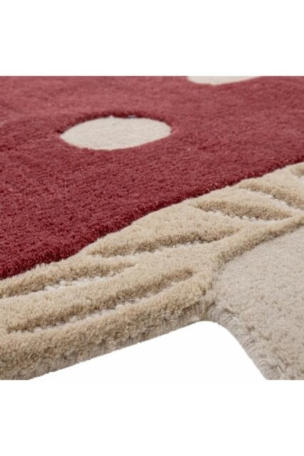 Bloomingville Mini Alfombra de setas rojas