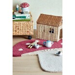 Bloomingville Mini Tapis champignon rouge