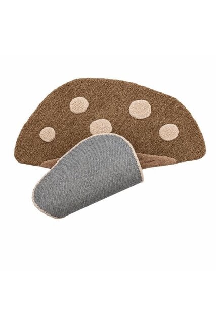 Bloomingville Mini Mushroom rug brown