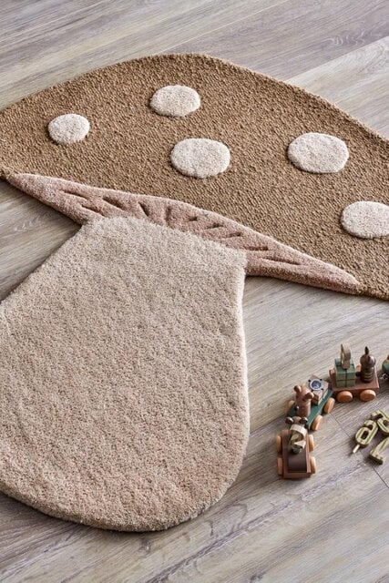 Bloomingville Mini Alfombra color champiñón marrón