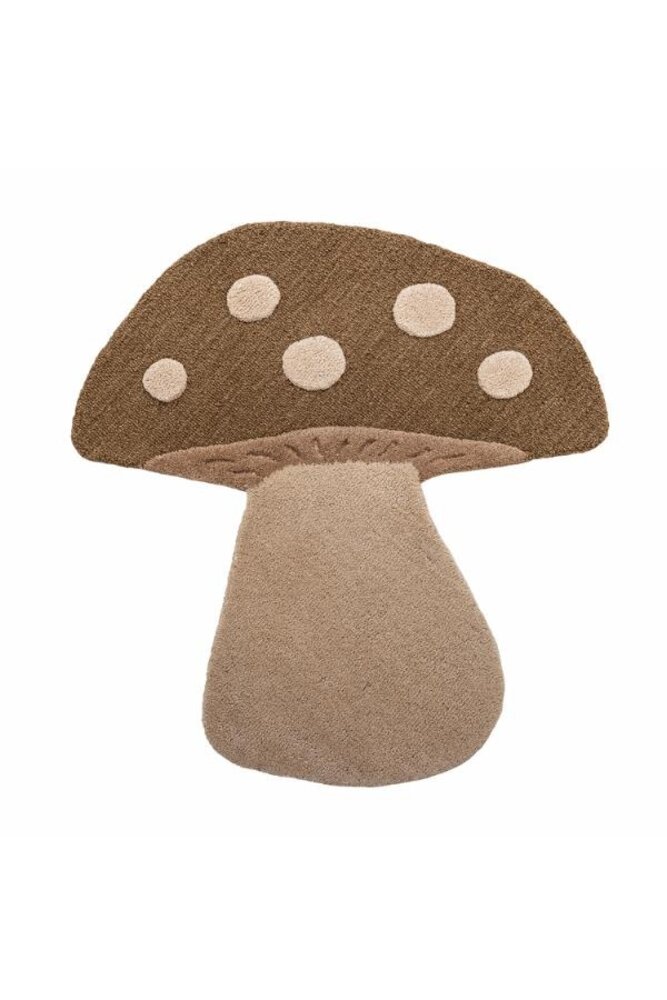 Bloomingville Mini Tapis champignon marron