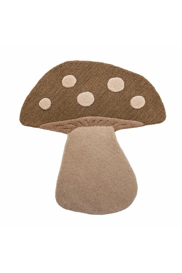 Bloomingville Mini Mushroom vloerkleed bruin
