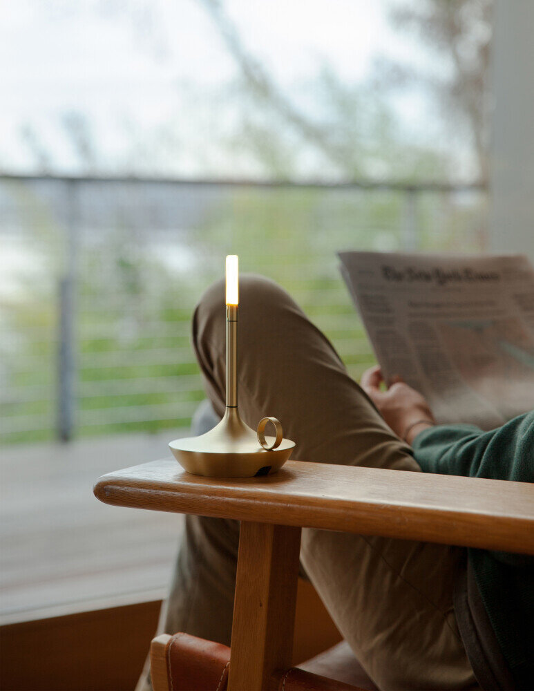 Graypants Lampe en laiton Wick S