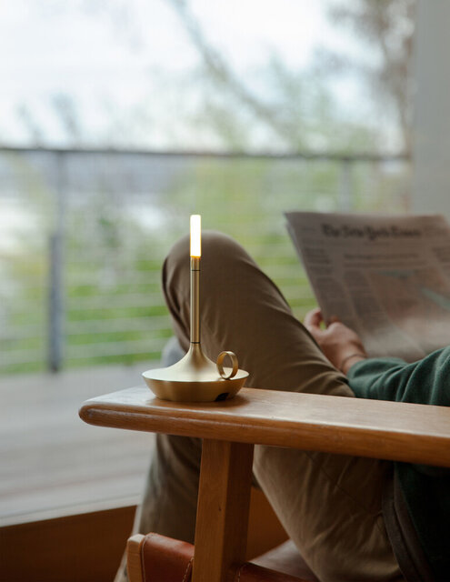 Graypants Lampe en laiton Wick S