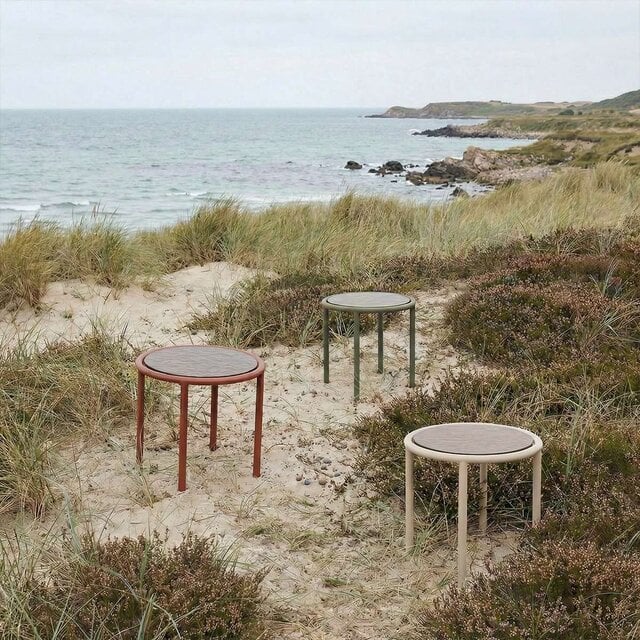 SACKit Mesita auxiliar Mollis color castaño